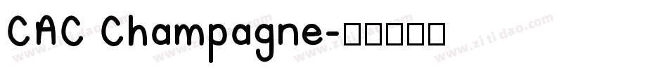 CAC Champagne字体转换
